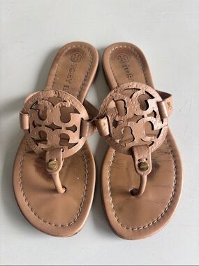 Tory Burch Brown Leather Sandals